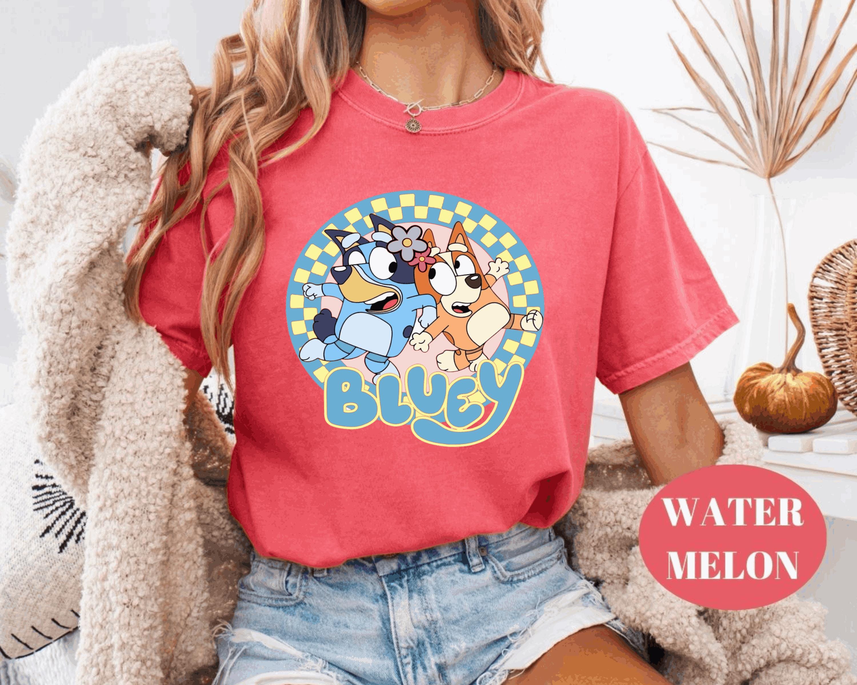 Bluey Family Shirt, Blue Dog Shirt, Blue and Friends Shirt, Gift for Friend, Blue Dog Kids Tshirt, Gift for Birthday, Blue T-Shirt