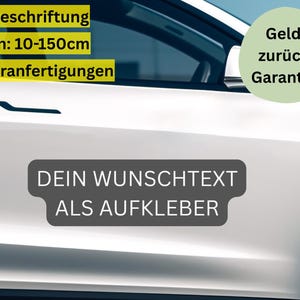 Design your own car stickers - custom text car stickers - lengths from 10-150 cm - ideal for car lettering and car advertising