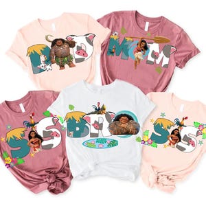 Moana Mom Dad Shirt Moana Birthday Squad Sshirt Family Matching Birthday Family Team Outfit Disney Trip Mom Shirt Dad Shirt Toddler Bday Tee