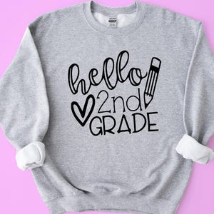 Hello Second Grade Shirt, Second Grade Teacher, 2nd Grade,Teacher Shirts, Gifts For Teachers, First Day of School Shirt,Back to School Shirt