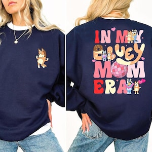 Blue Mom Era Shirt Blue Mom Shirt Family Matching Family Blue Dog Shirt Mommy Shirt Mothers Day gift Birthday Party Tee Baby Announcement