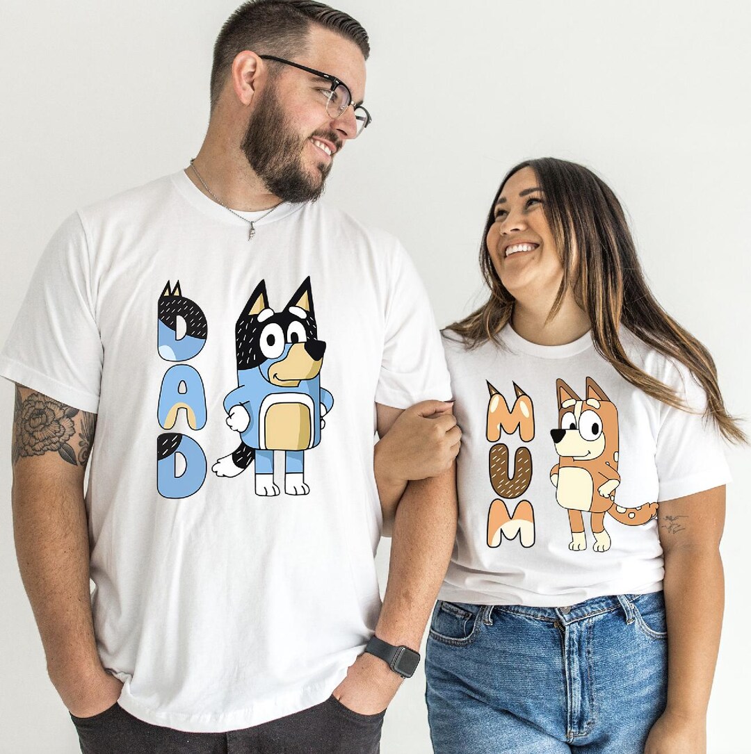 Mom Dad Shirt Blue Family Matching Shirt Birthday Party Shirt Blue ...