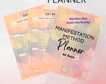 Planificador de Manifestación de 60 días – Diario del Método 369 (Descarga digital)