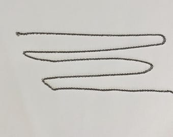 2.5 mm x 2mm stainless steel cable chain, 15'