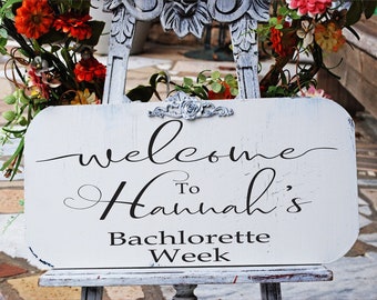 Custom Sign | Bachlorette Signs | Wedding Signs | Bachlorette Party Signs| 3 Sizes | Vintage Style | Cottage Shabby | Maid of Honor Sign