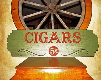 CIGARS signs | 10x22 |  Best Man sign |  | Wedding Signs | Groom Sign | Man Cave Sign | Vintage Signs |  Bachelor Party Sign | CIGARS