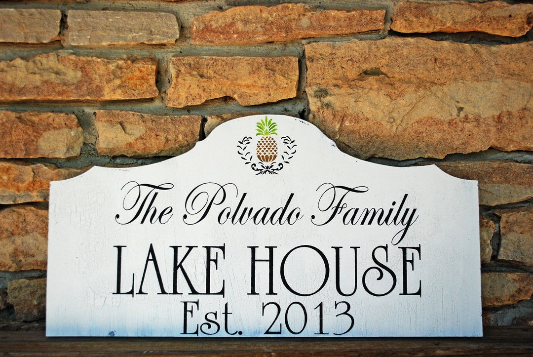 Custom LAKE House Signs Custom CABIN Signs Custom Beach House Signs