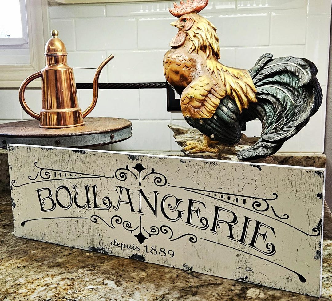 French Sign | French Kitchen Sign | BOULANGERIE | French Bakery ...