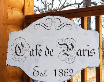 French Coffee Shop Kitchen Sign - Etsy