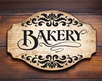 Bakery Sign | Kitchen Signs | Farmhouse Kitchen Signs | Farmhouse Decor | 3 Sizes | Vintage Style Sign | Farmhouse Style Sign | Cottage sign
