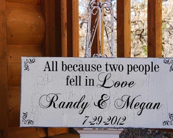 Custom Save The Date | Custom Wedding Signs |   20X10 | WEDDING Decor | Cottage Signs | Vintage Style | Personalized | Custom signs