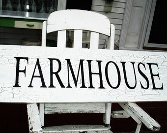 Farmhouse  Sign | 3 sizes Available  | Vintage Style Sign | Handmade  | Kitchen Signs | Farm House Signs | Shabby Cottage | Farm Signs