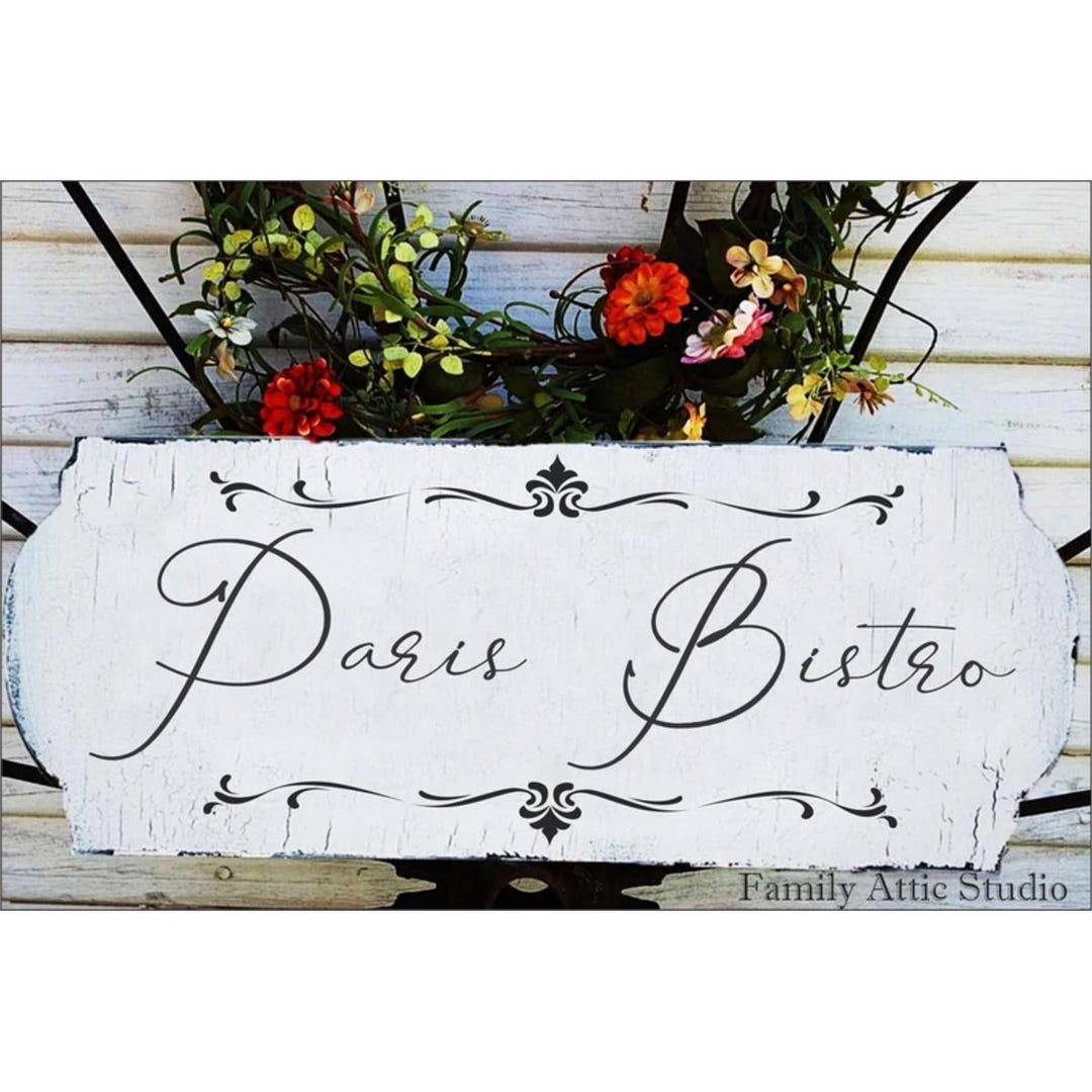 French Sign | PARIS BISTRO Sign | Bistro Sign | French Kitchen Sign | 2 ...