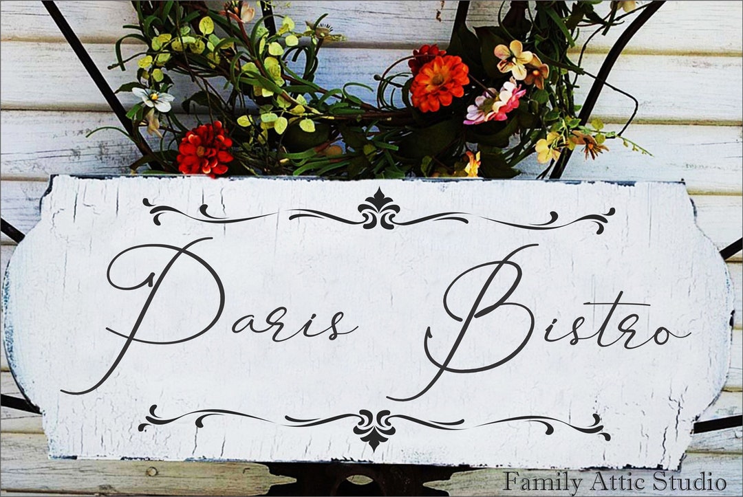 PARIS BISTRO French Signs Kitchen Signs French Decor 2 Sizes Vintage