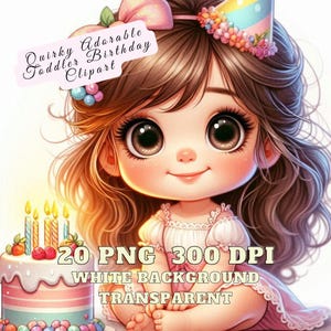 Skurrile Geburtstag Clipart, entzückende Geburtstag Kleinkind Clipart, Kinder Geburtstag Clipart, Aquarell High Res Skurril Geburtstag Kuchen Clipart PNG