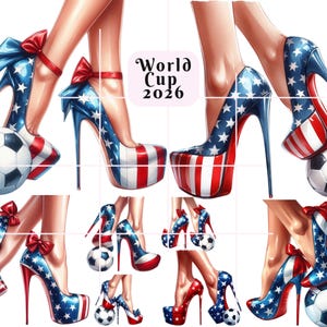 World Cup 2026 PNG Clipart, Football USA Clipart, World Cup 2026 Soccer Football Championship Sublimation, Digital Download, Commercial Use