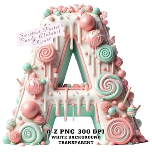 Süßigkeit Alphabet Clipart, süßeste Pastell Süßigkeit Alphabet Clipart, Süßigkeit Süßigkeit Schriftart Buchstabe PNG, Bunte Süßigkeit Buchstabe Alphabet Hohe Qualität PNG