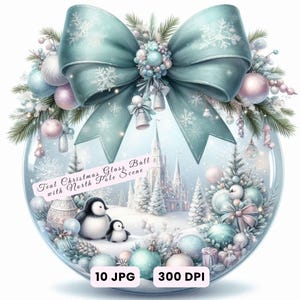 10 enfeites de Natal azul-petróleo clipart, enfeites de aquarela JPG, enfeites de Natal azul-petróleo JPG, enfeites, decoração de árvore de Natal, álbuns de recortes, artesanato