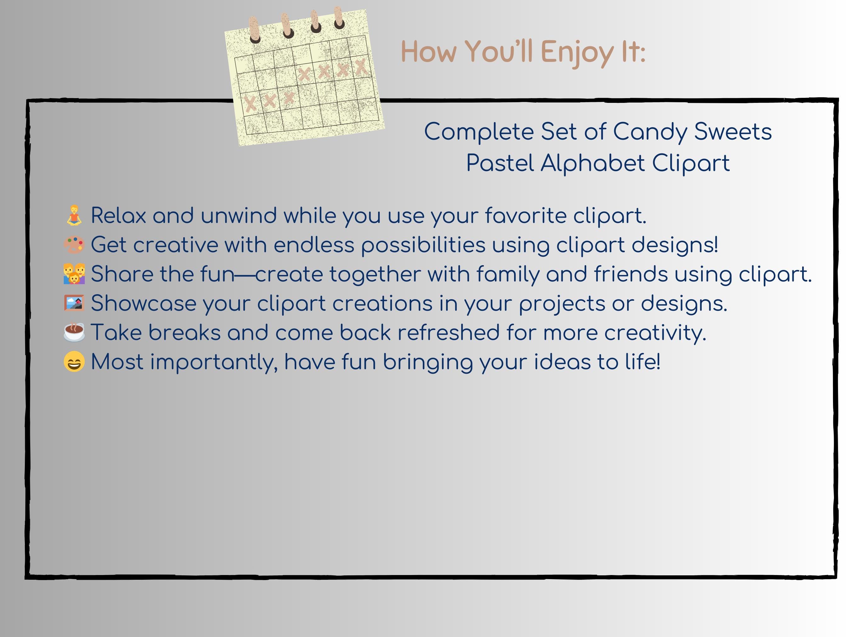 Candy Letters, Candy Alphabet, Candy Letters Clipart, Complete Alphabet ...