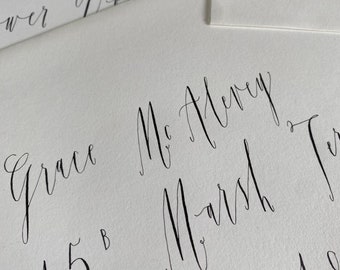 Handwritten Modern Calligraphy Envelopes C5