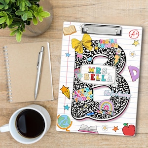 Teacher Appreciation Gifts, Personalized Teacher Clipboard, Custom Acrylic Clipboard With Teacher Name, Teacher Gifts, Back to School Gift