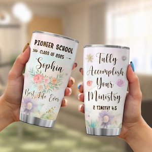 Personalized Pioneer School Tumbler, Pioneer Service School 2025 Gift, JW Pioneer Gifts, JW Gift Ideas, Pioneer School 2025 Tumbler, JW Mug