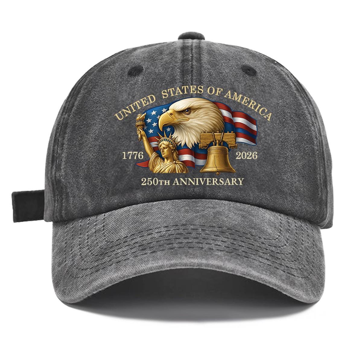 United States 250th Anniversary Hat, American Eagle Baseball 