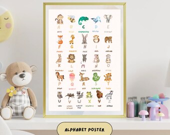 Poster Alphabet Animals