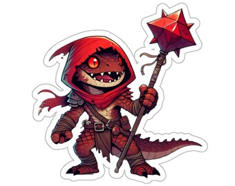 Naklejka Kobold Fighter: Naklejka do gier D&D