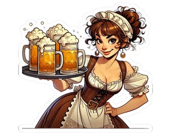 酒場の女中ステッカー：ダンジョンズ＆ドラゴンズ RPG キャンペーン デカール
