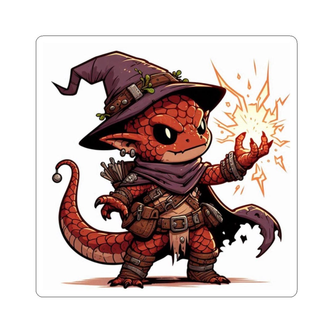 Warlock Sticker Kobold Warlock Sticker: D&D Gaming Laptop Decal - Etsy