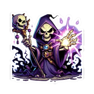 Lich Vinyl Decal: Cartoon Fantasy Monster for DnD
