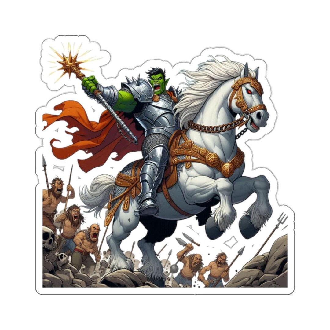 Psf Sticker Orc Paladin Sticker: Playable TTRPG Dnd Character - Etsy