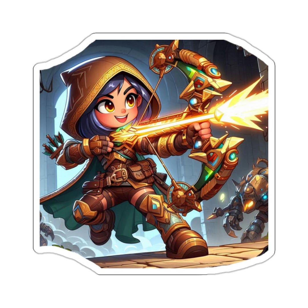 Halfling Ranger Sticker: Playable Dnd Character, TTRPG Kiss-cut Sticker ...