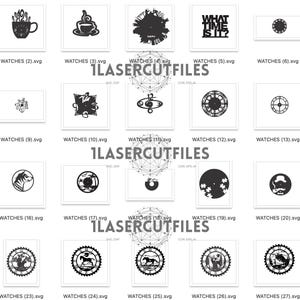 Laser Cut Wall Clock SVG DXF Bundle | 141 Clocks Vector Designs | Cdr Ai Files image 2