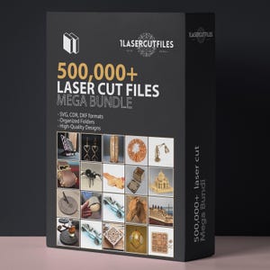 Fichiers découpés au laser 500 000 Mega Bundle Set DXF SVG 3D 2D Cut Designs Pack de fichiers de coupe CNC Svg Cdr Dxf Ai Eps vecteur modèle de gravure