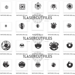 Laser Cut Wall Clock SVG DXF Bundle | 141 Clocks Vector Designs | Cdr Ai Files image 4
