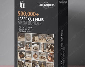 LASER CUT FILES 500,000 Mega Bundle Set Svg Dxf 3D 2D Designs Cnc Cutting file pack Cdr Ai Pdf Vector Engraving Pattern Template