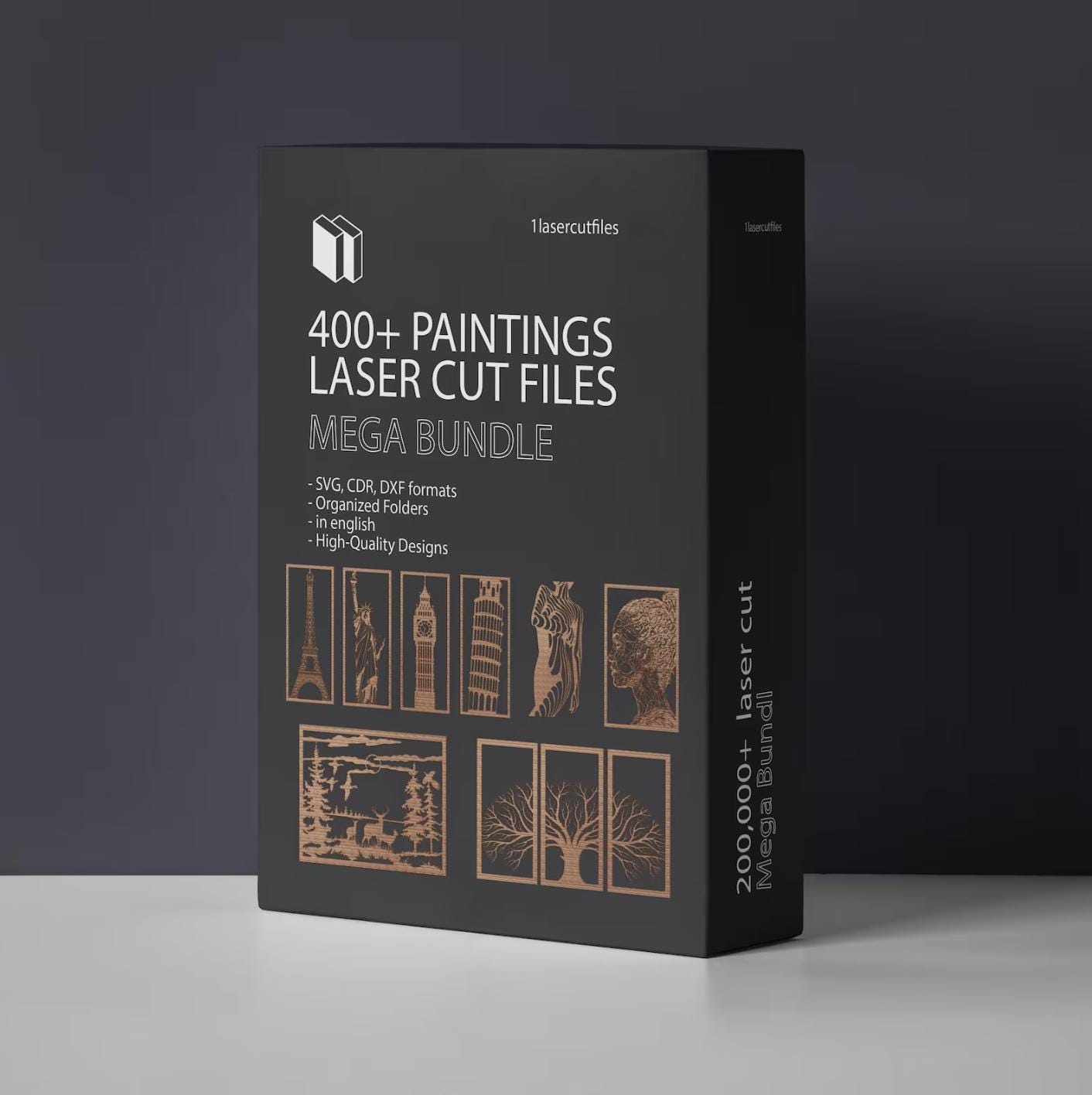 Laser Cut Files Mega Bundle 200,000 Set DXF SVG 3D 2D Cut Designs CNC ...