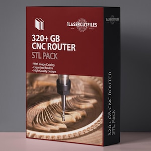 STL Files Mega Pack - 320GB CNC 3D Druck Modelle Bundle