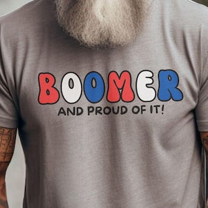 Boomer, Baby Boomer, Proud Boomer, Senior Citizen, mature adult, 1960s, 1970s, retro, vintage, gift for Parent, Gift for Grandparent