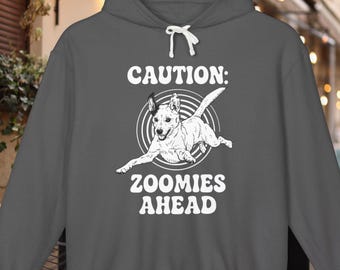 Dog Zoomies Hoodie Funny Jack Russell Terrier Shirt Pet Lover Graphic Sweatshirt Trendy Unisex Comfort Colors® Hooded Sweatshirt