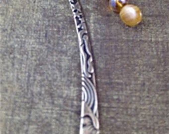 Antique Bronze Raised Texture Bookmark