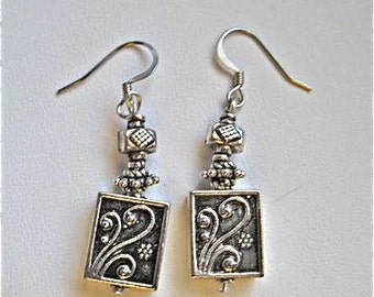 Silver Drop Earrings