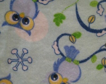 Blue Owls Baby Quilt