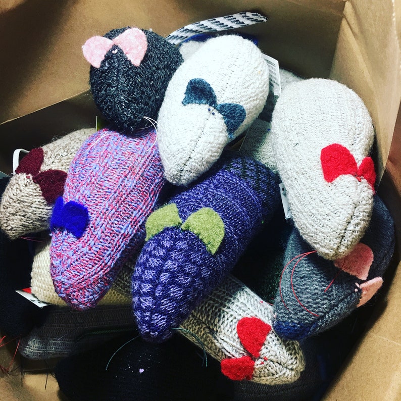 Large Organic Catnip Mouse Toy Perfect for Kicking Marvelous Etsy