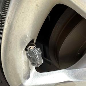 Galactic Helmet Tire Valve Caps – Sci-Fi Inspired Wheel Accessories (Set of 6 including spares)