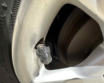 Galactic Helmet Tire Valve Caps – Sci-Fi Inspired Wheel Accessories (Set of 6 including spares)