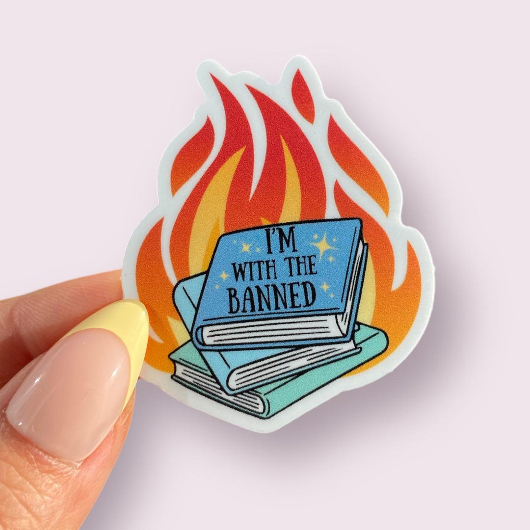 I'm With the Banned Sticker - Etsy