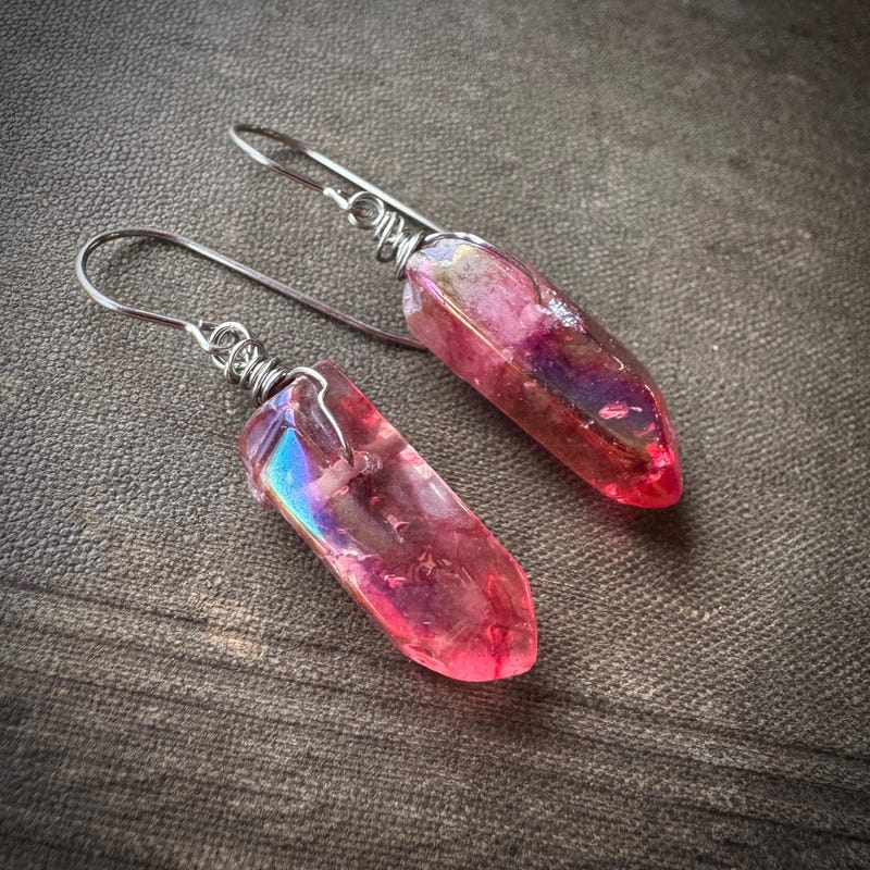 Ashley Crystal Earring in Red main image 1